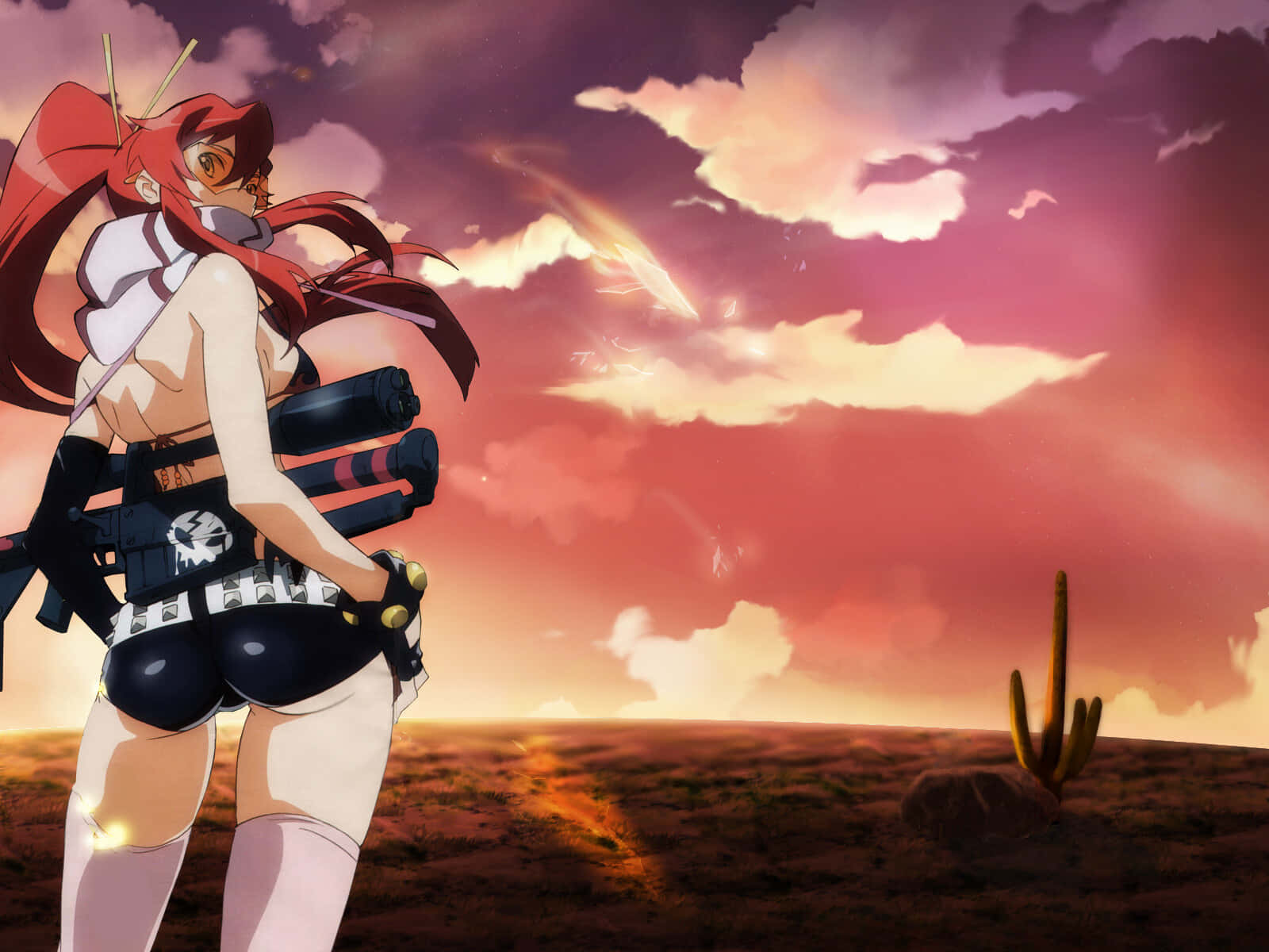 Captivating Yoko Littner In Action Pose Wallpaper