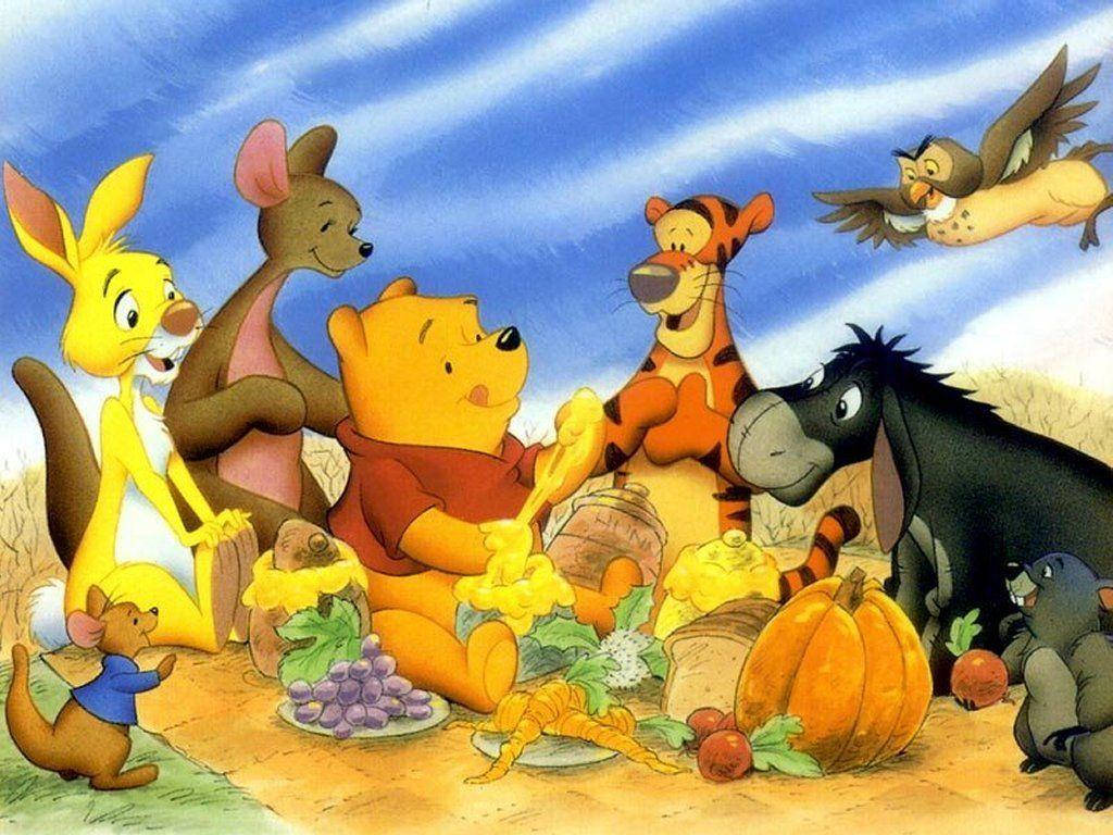 Cartoons Winnie And Friends Wallpaper