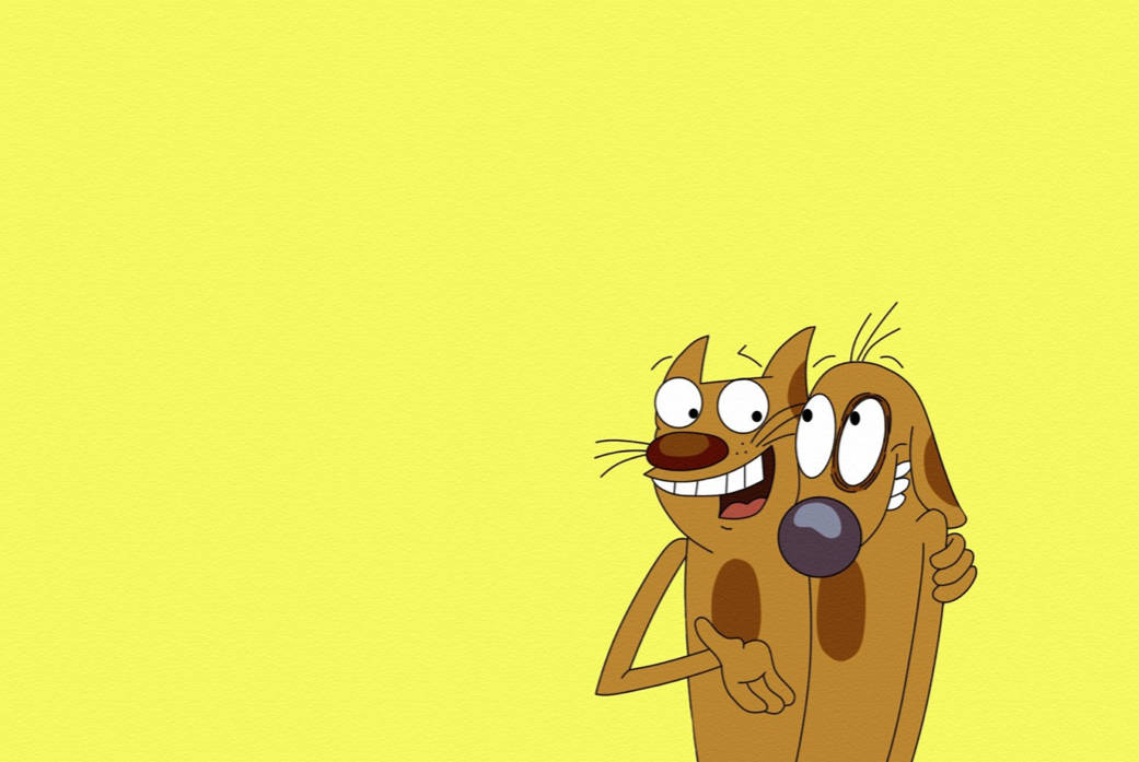 Cat And Dog 4k Cartoon Wallpaper