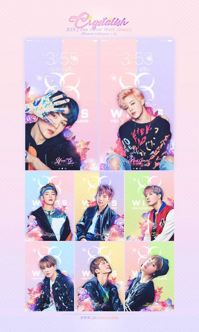 Catch The Kpop Band Bts In Full Bloom - Delighting Fans With A Heartwarming Performance Wallpaper