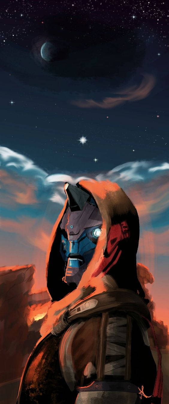 Cayde 6 Night Sky Portrait Mobile Wallpaper