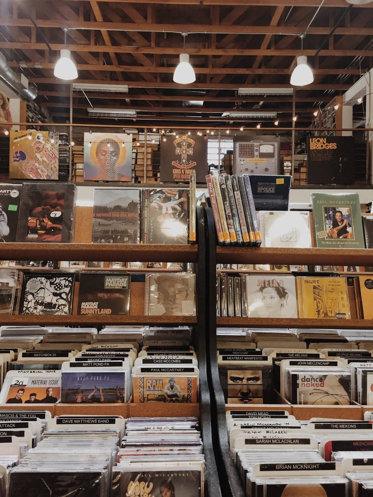 Cds In A Music Store Wallpaper