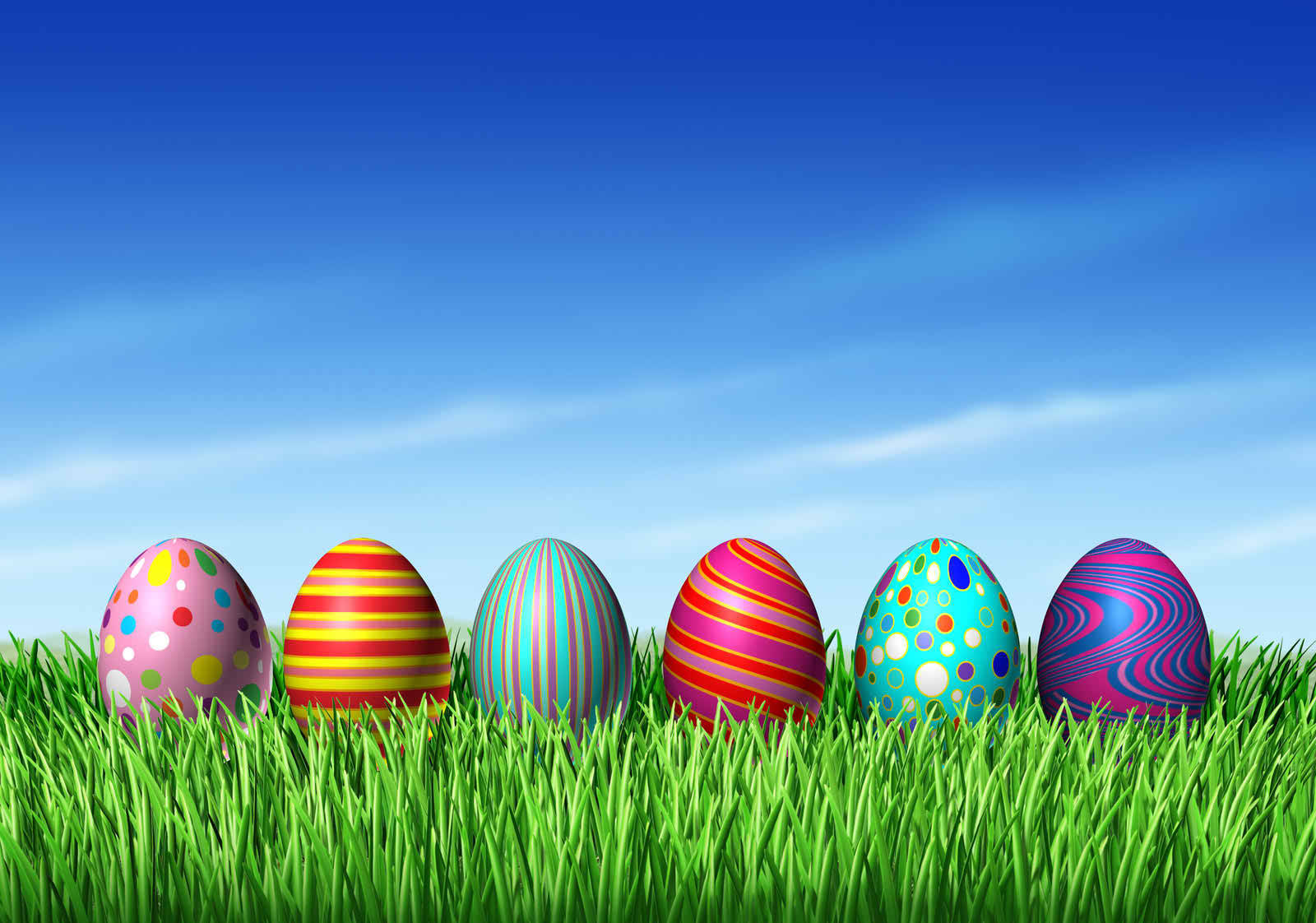 Celebrate Easter With Colorful Eggs! Wallpaper