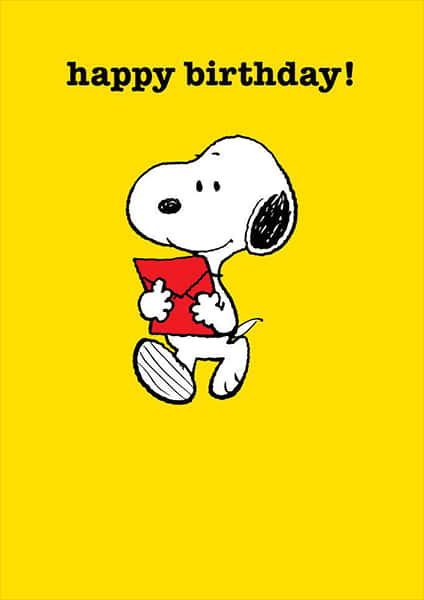 Celebrate The Birthday Of Charlie Brown With Love Wallpaper