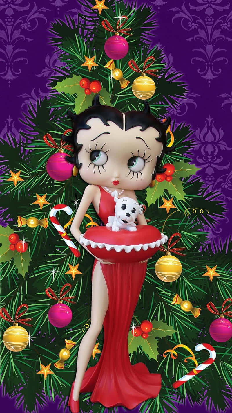 Celebrate The Holidays With Betty Boop! Wallpaper