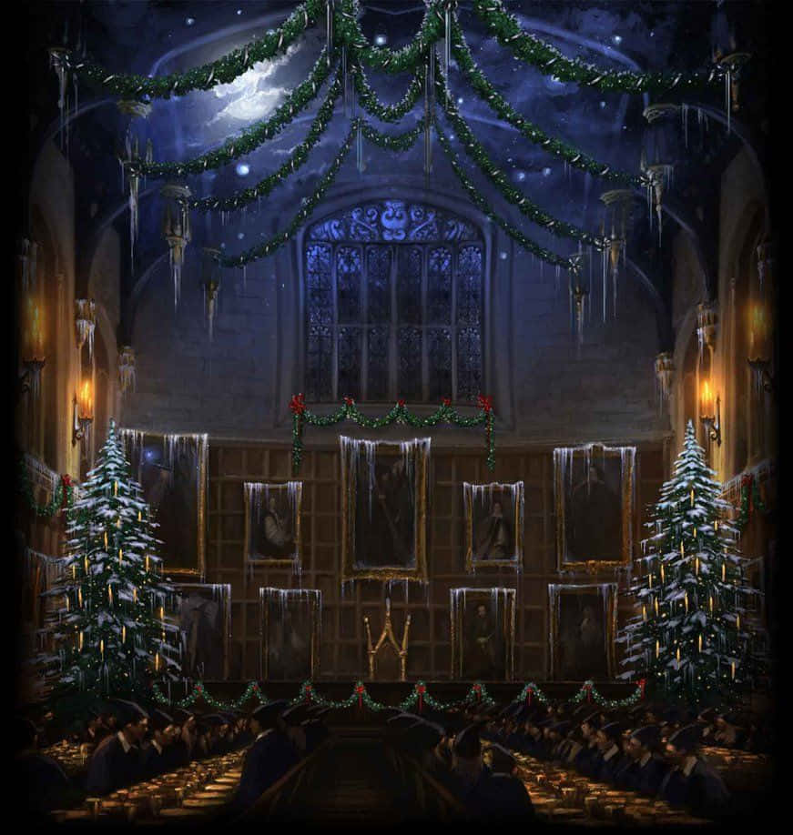 Celebrate The Holidays With Harry Potter Wallpaper