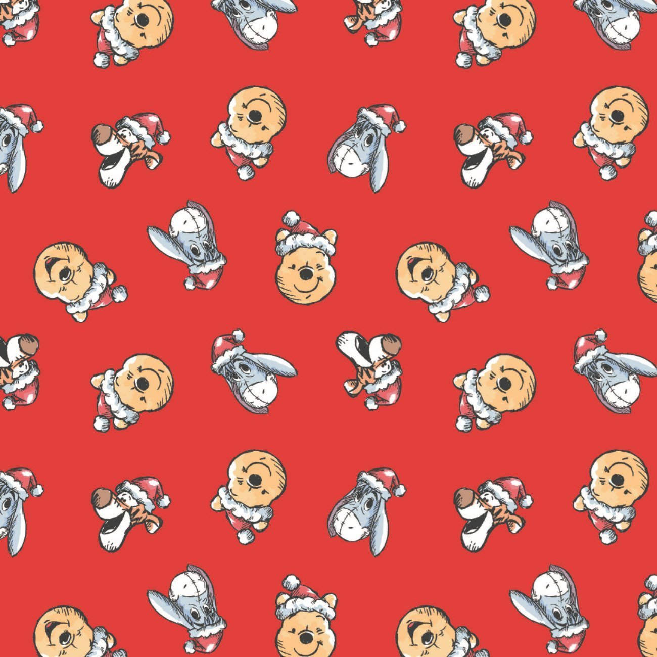 Celebrate The Holidays With Winnie The Pooh! Wallpaper