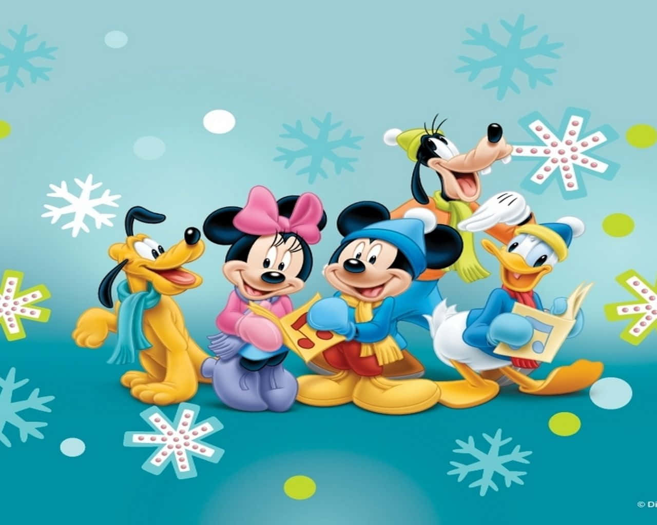 Celebrate The New Year With Mickey Mouse Wallpaper