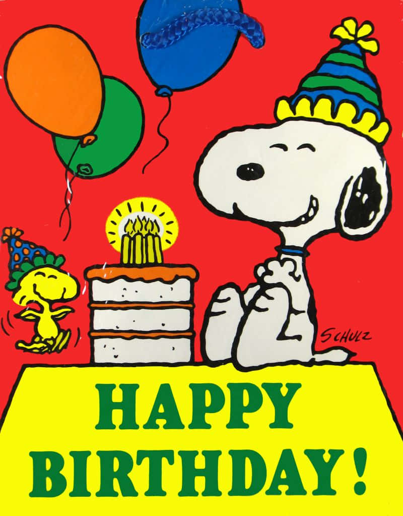 Celebrate Your Special Day With Charlie Brown Wallpaper