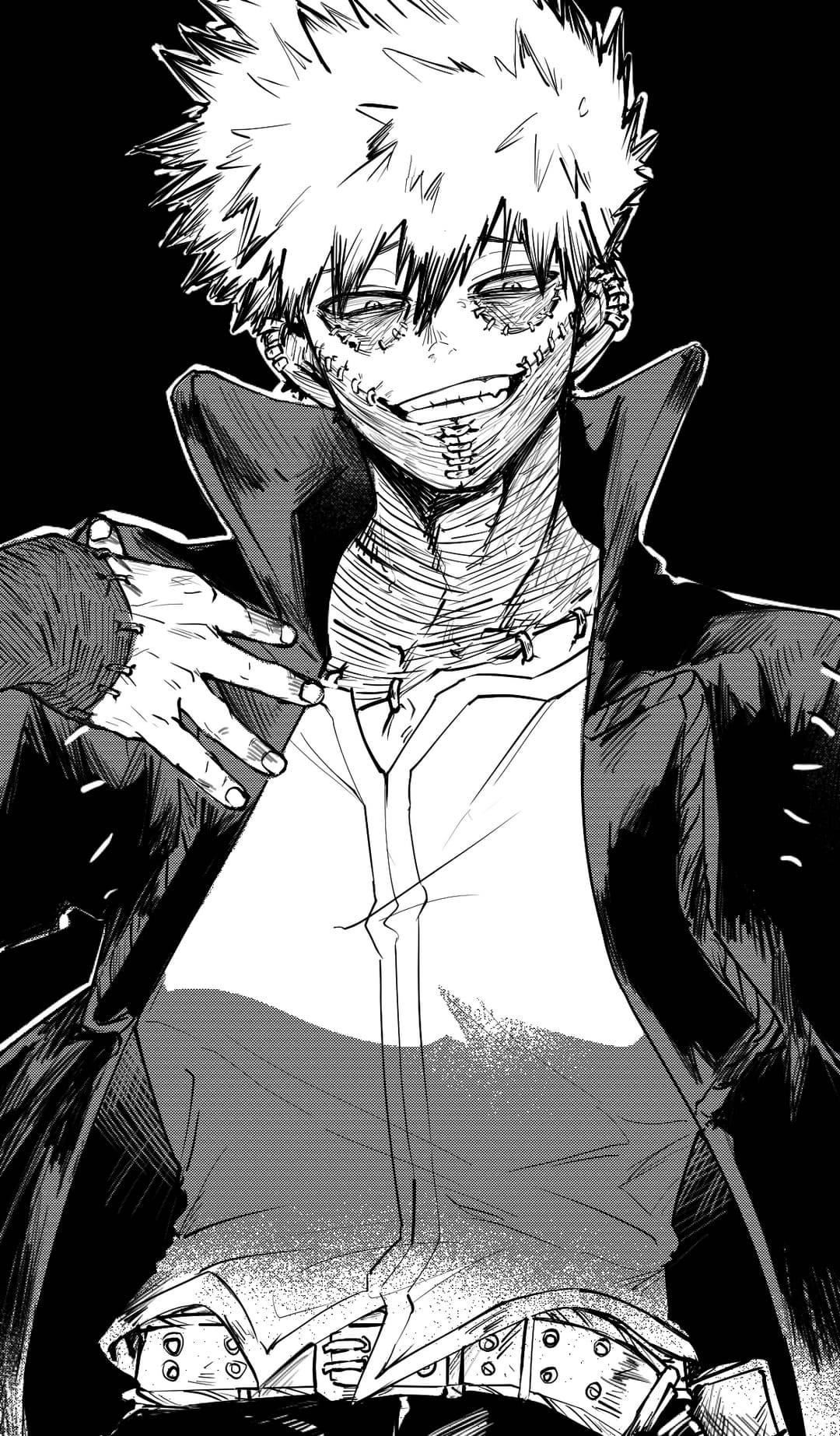 Chad Cute Dabi Bw Fanart Wallpaper