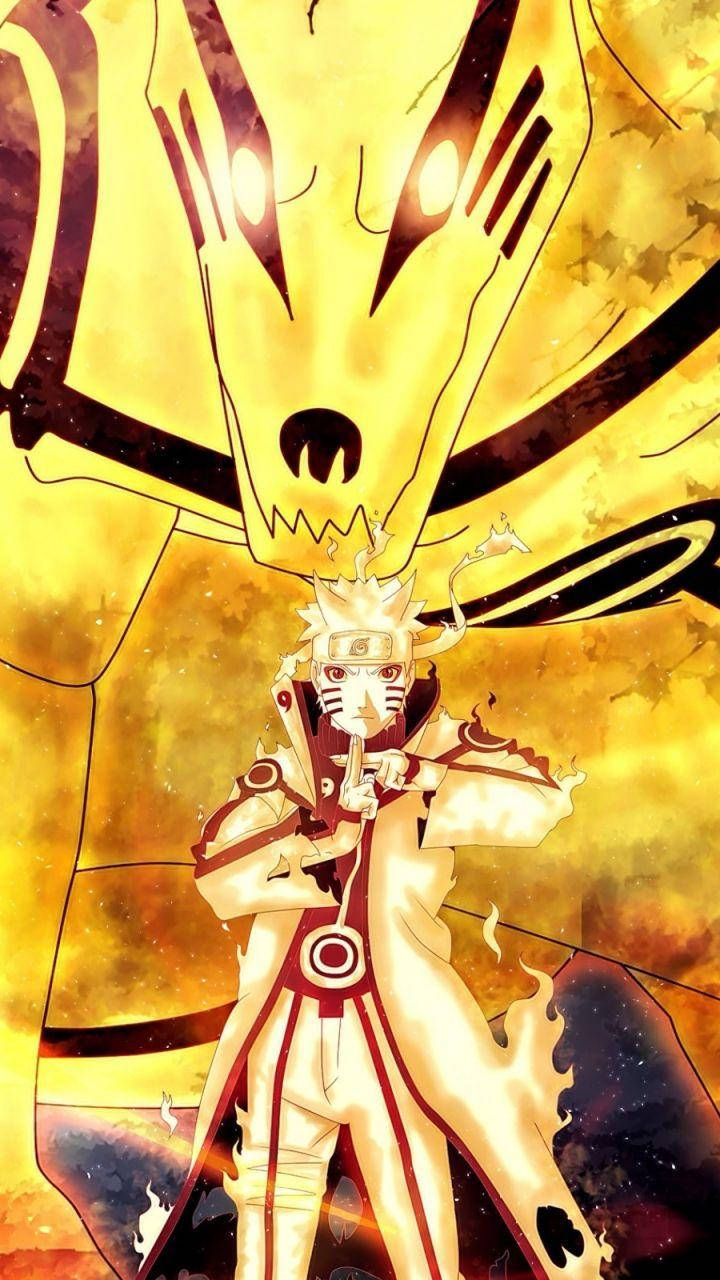 Chakra Mode Naruto Phone Wallpaper