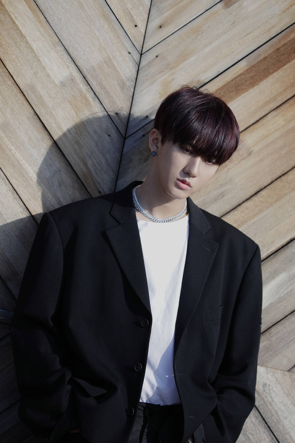 Changbin Bowl Cut Hairstyle Wallpaper