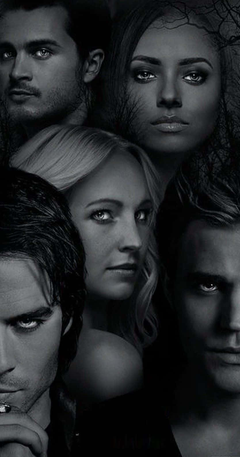 Characters Of The Vampire Diaries Iphone Wallpaper