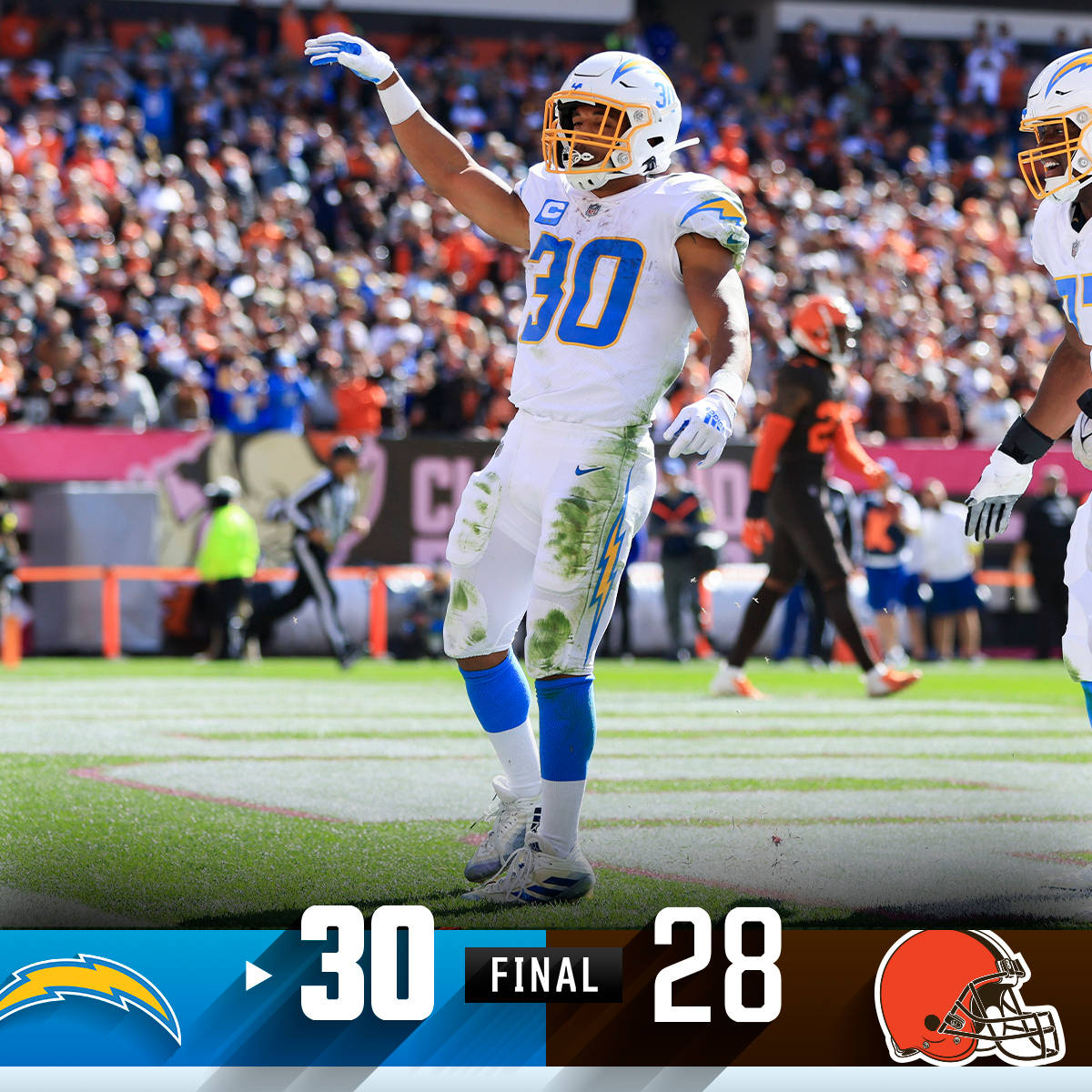 Chargers And Cleveland Browns Nfl Scores Wallpaper