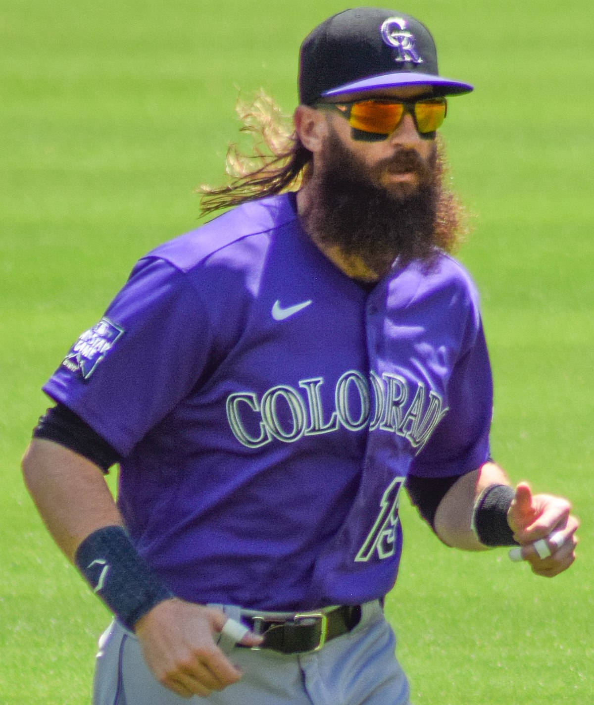 Charlie Blackmon Jogging Across Field Wallpaper