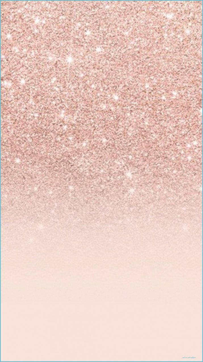 Charming Elegance Of Glitter Rose Gold Ombre Wallpaper