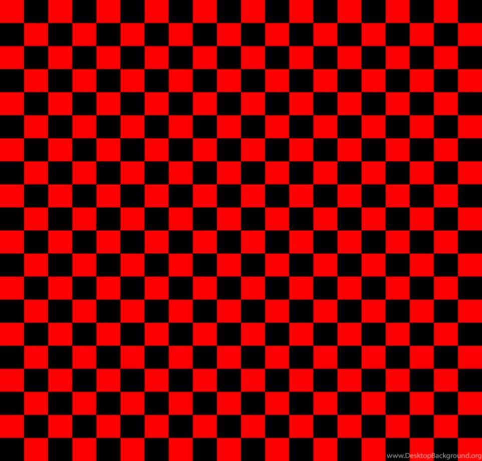 Checkered And Red - A Classic Look Wallpaper