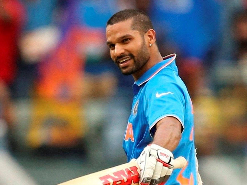 Cheerful Shikhar Dhawan Wallpaper