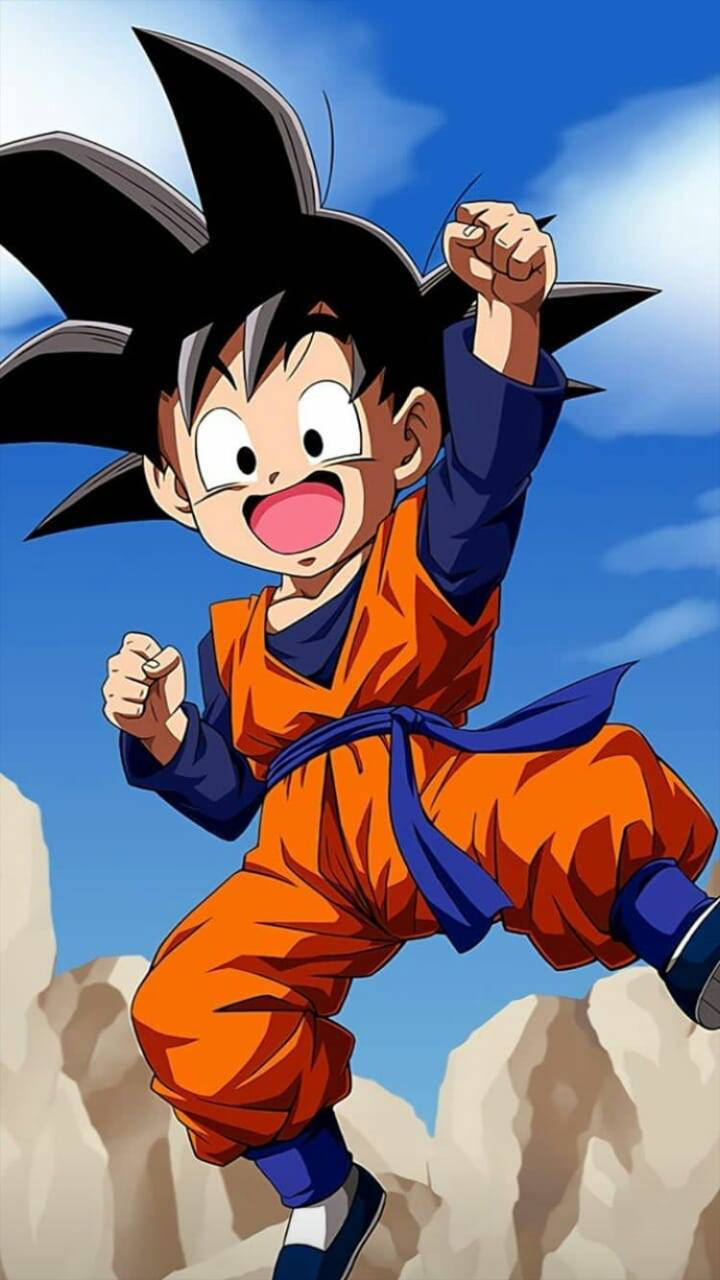 Cheerful Young Goten Wallpaper