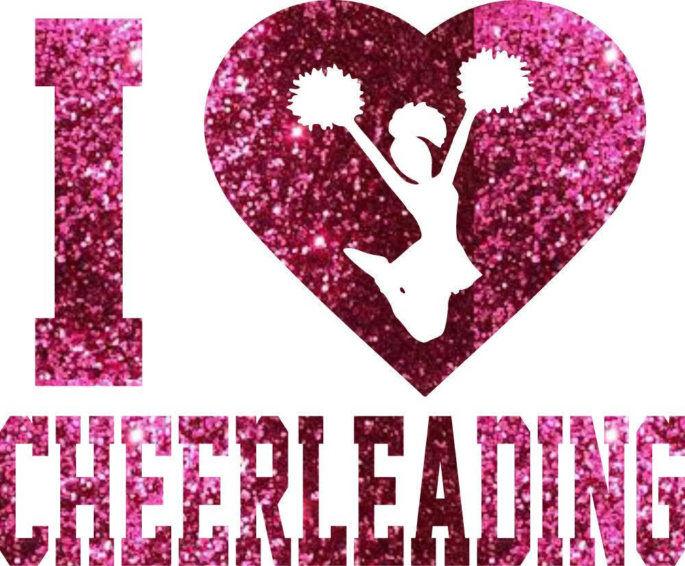 Cheerleader Glittery Banner Wallpaper