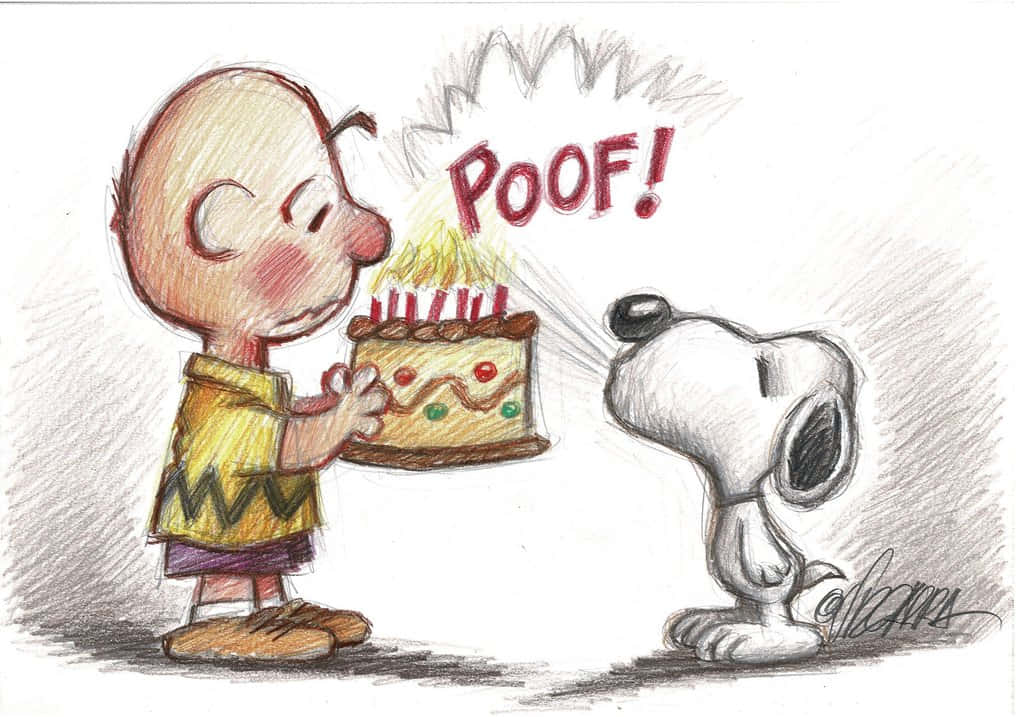 'cheers To Charlie Brown On His Birthday!' Wallpaper