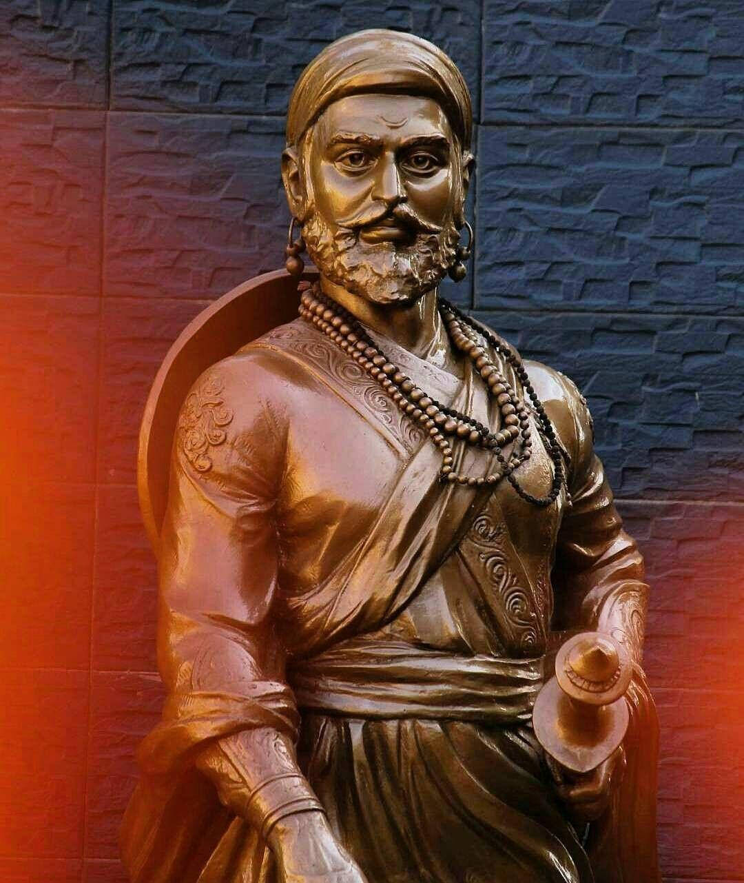 Chhatrapati Shivaji Maharaj Orange Flare Filter Wallpaper