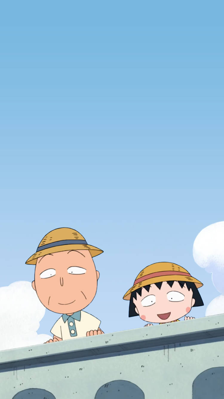 Chibi Maruko Chan With Tomozo Sakura Wallpaper