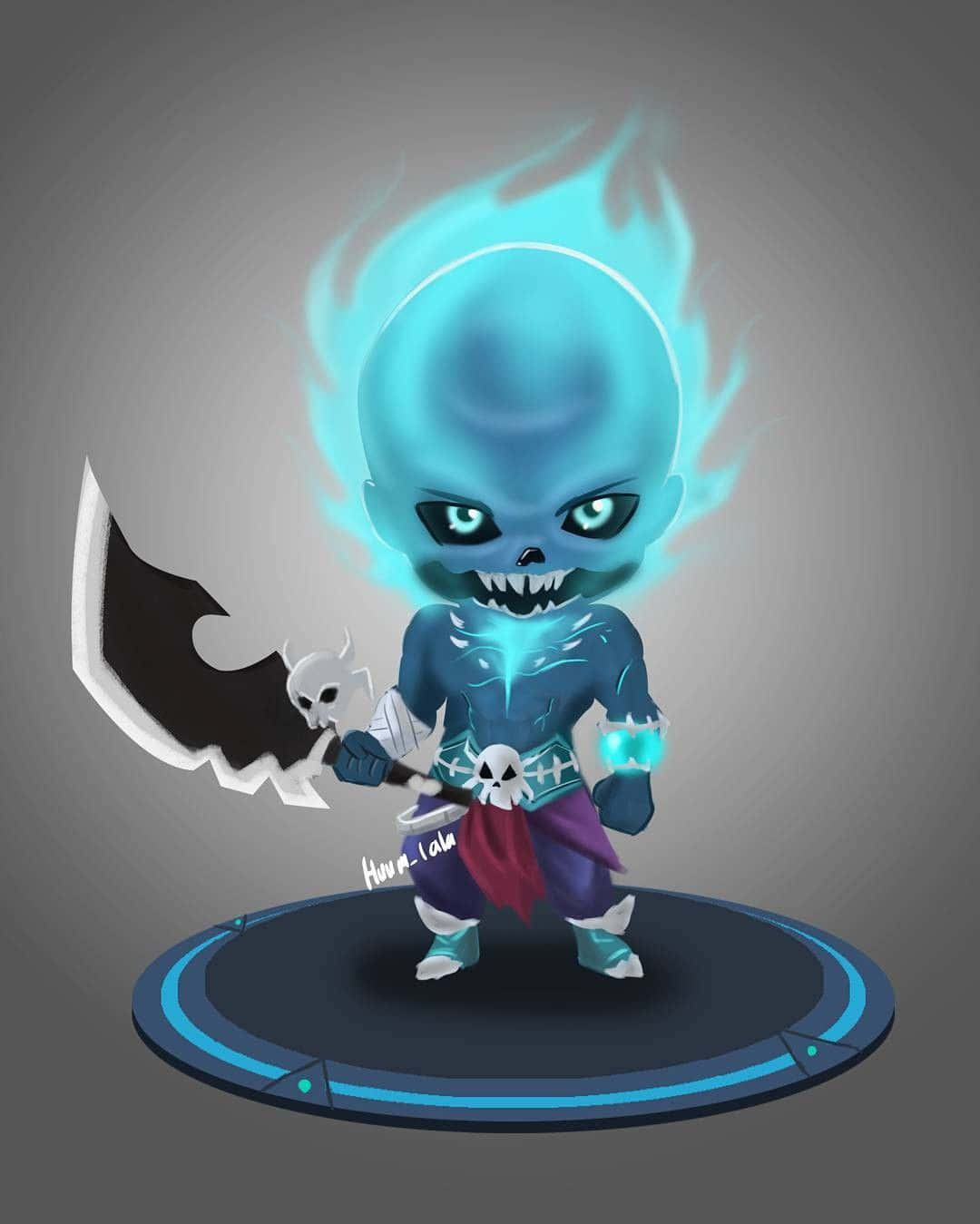 Chibi Of Ghoul's Fury Balmond Mobile Legend Wallpaper