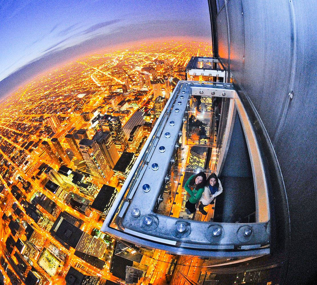 Chicago The Ledge Willis Tower Wallpaper