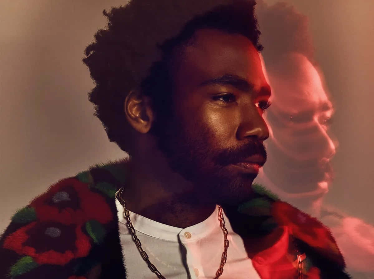 Childish Gambino Double Exposure Portrait Wallpaper