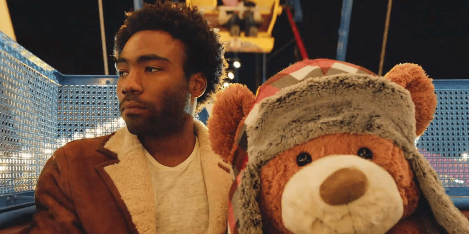 Childish Gambino Ferris Wheel With Teddy Bear Wallpaper