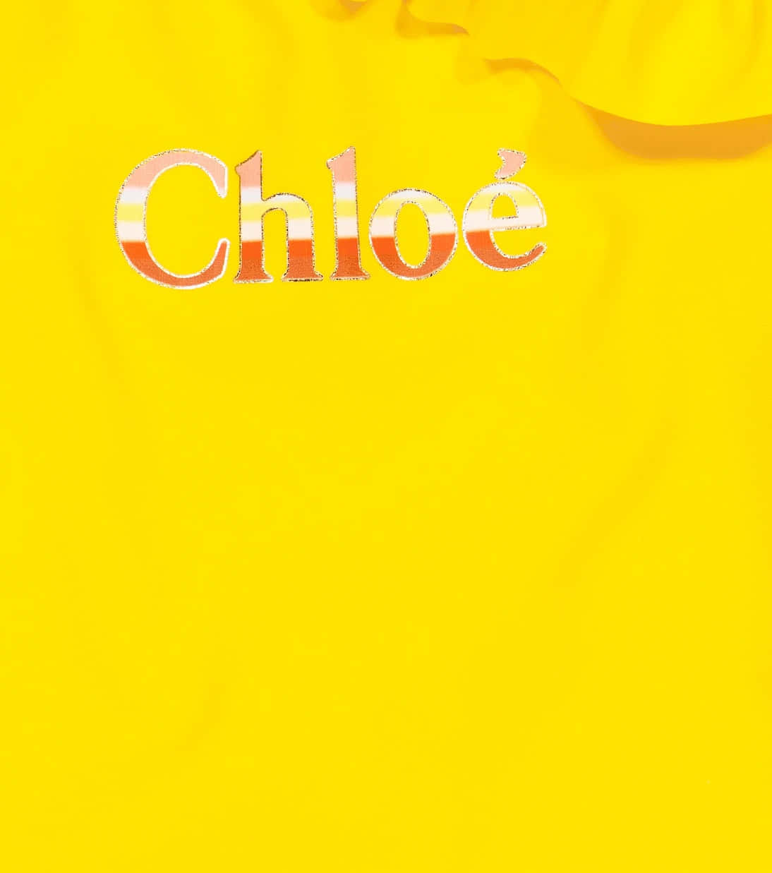 Chloe Brand Name Yellow Background Wallpaper