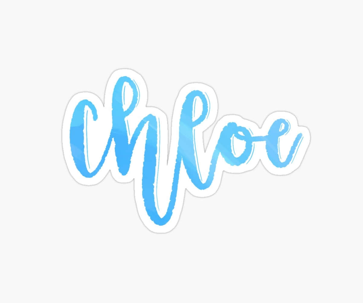 Chloe Name Design Wallpaper