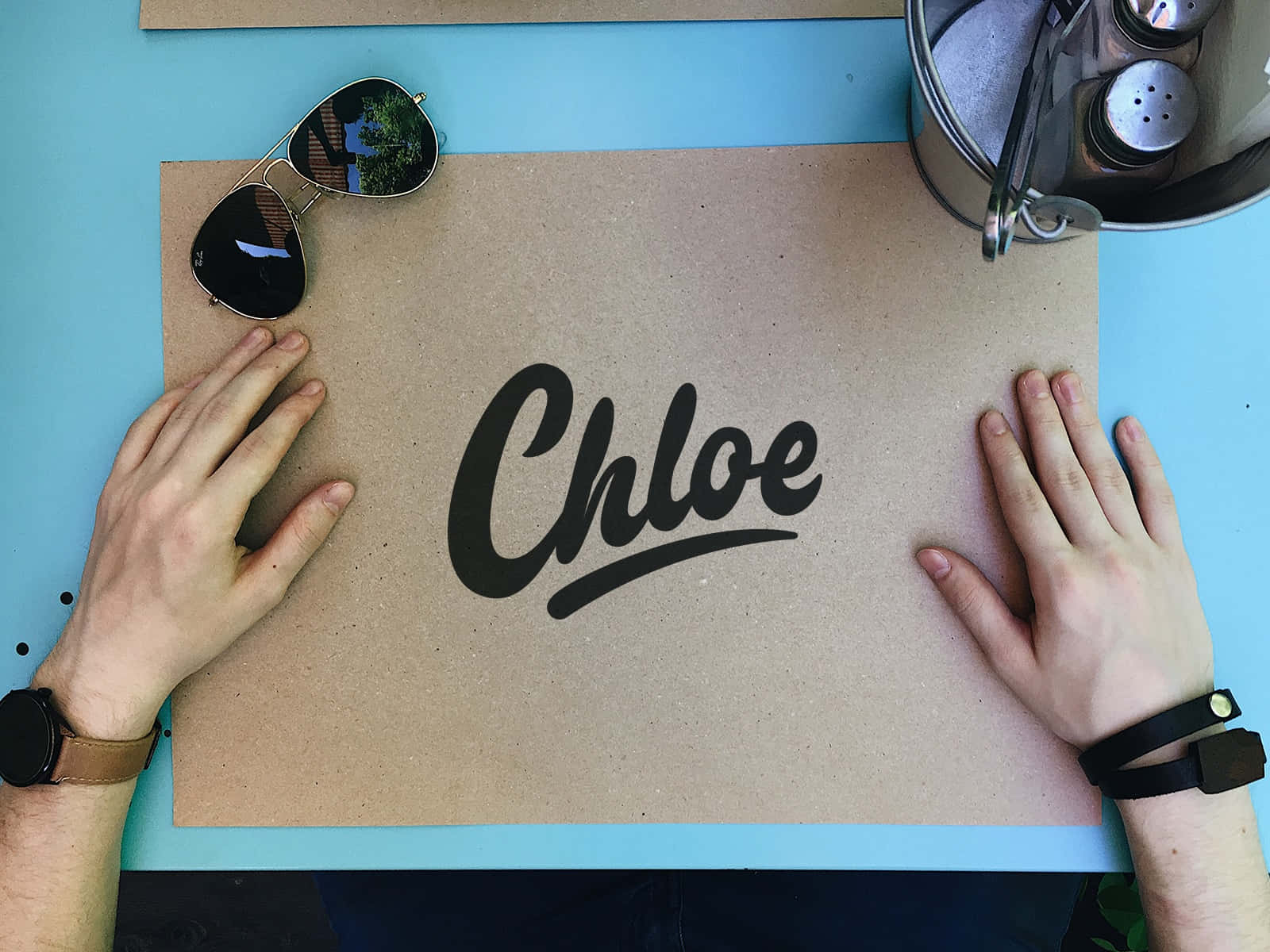 Chloe Name Placemat Wallpaper