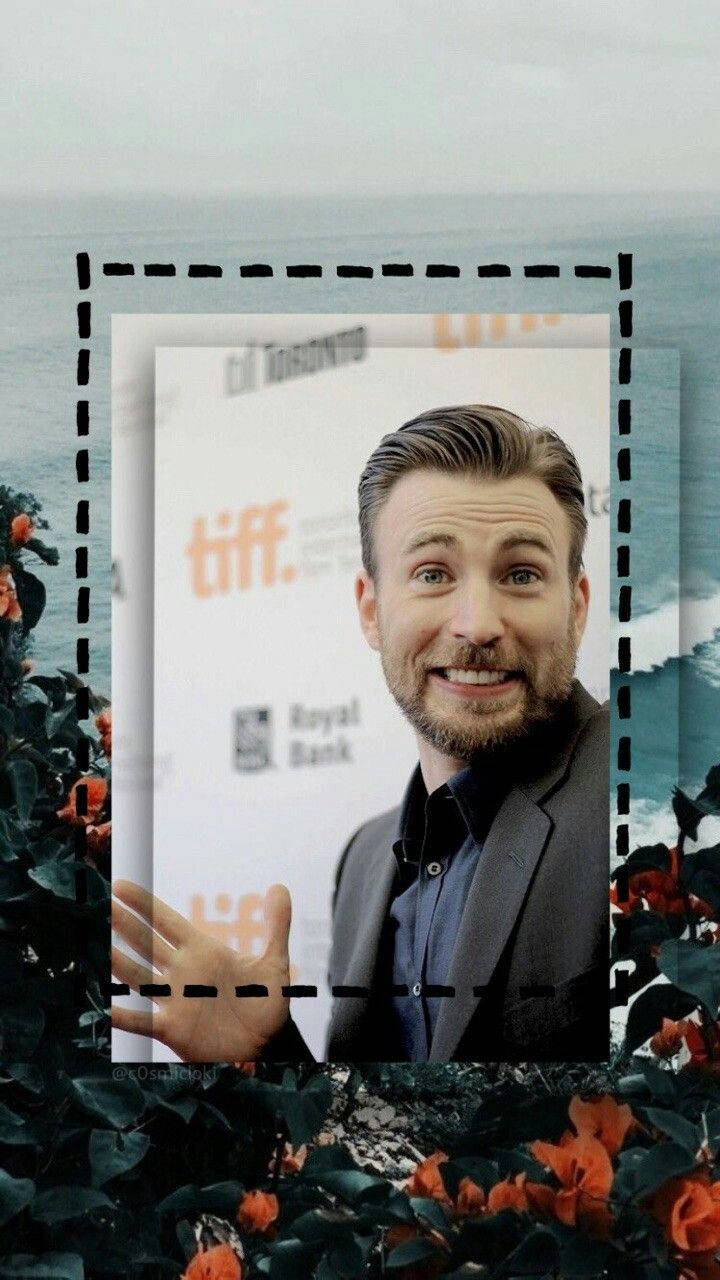 Chris Evans Goofy Shot Wallpaper