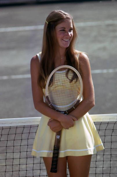 Chris Evert In Action Wallpaper