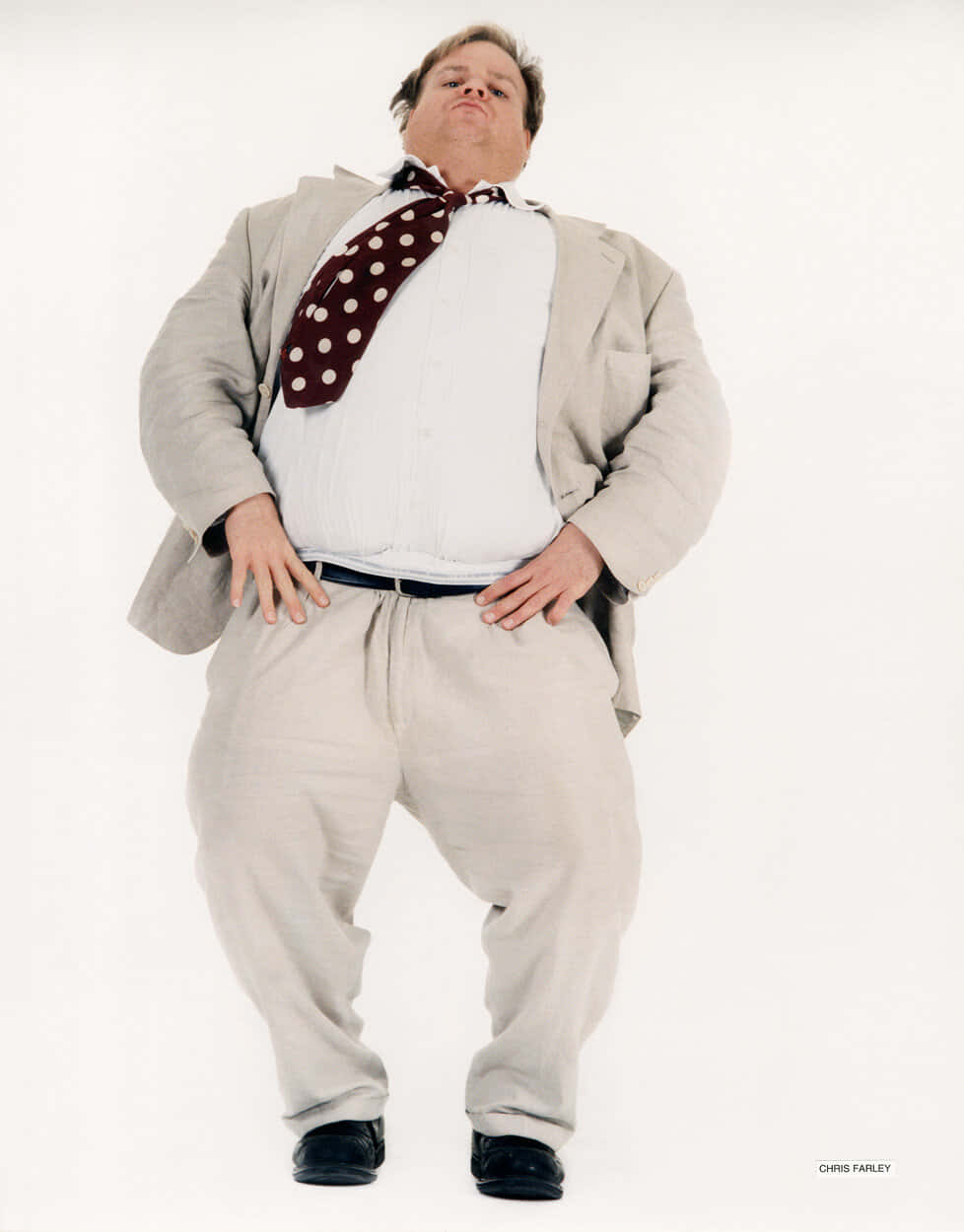 Chris Farley - A Comedy Legend Wallpaper