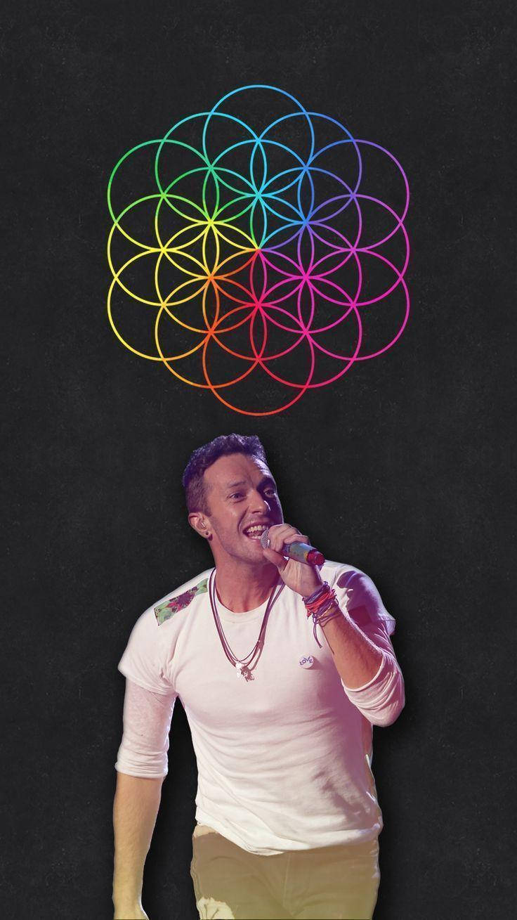 Chris Martin Flower Of Life Logo Wallpaper