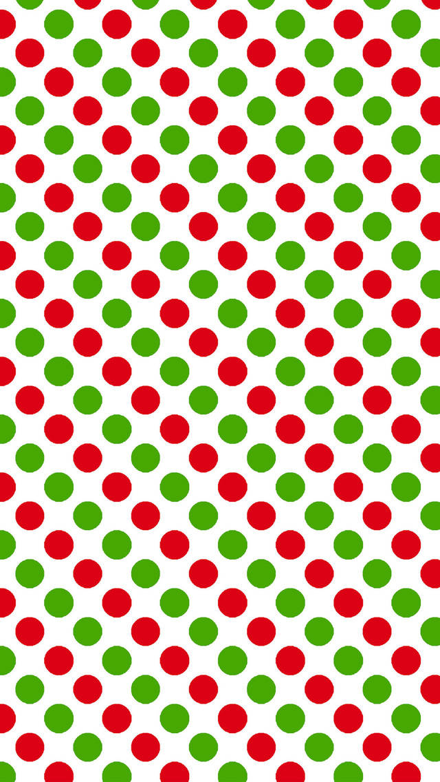 Christmas-themed Polka Dot Wallpaper