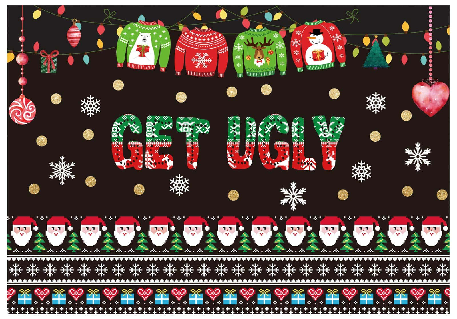 Christmas Ugly Sweaters Get Ugly Wallpaper