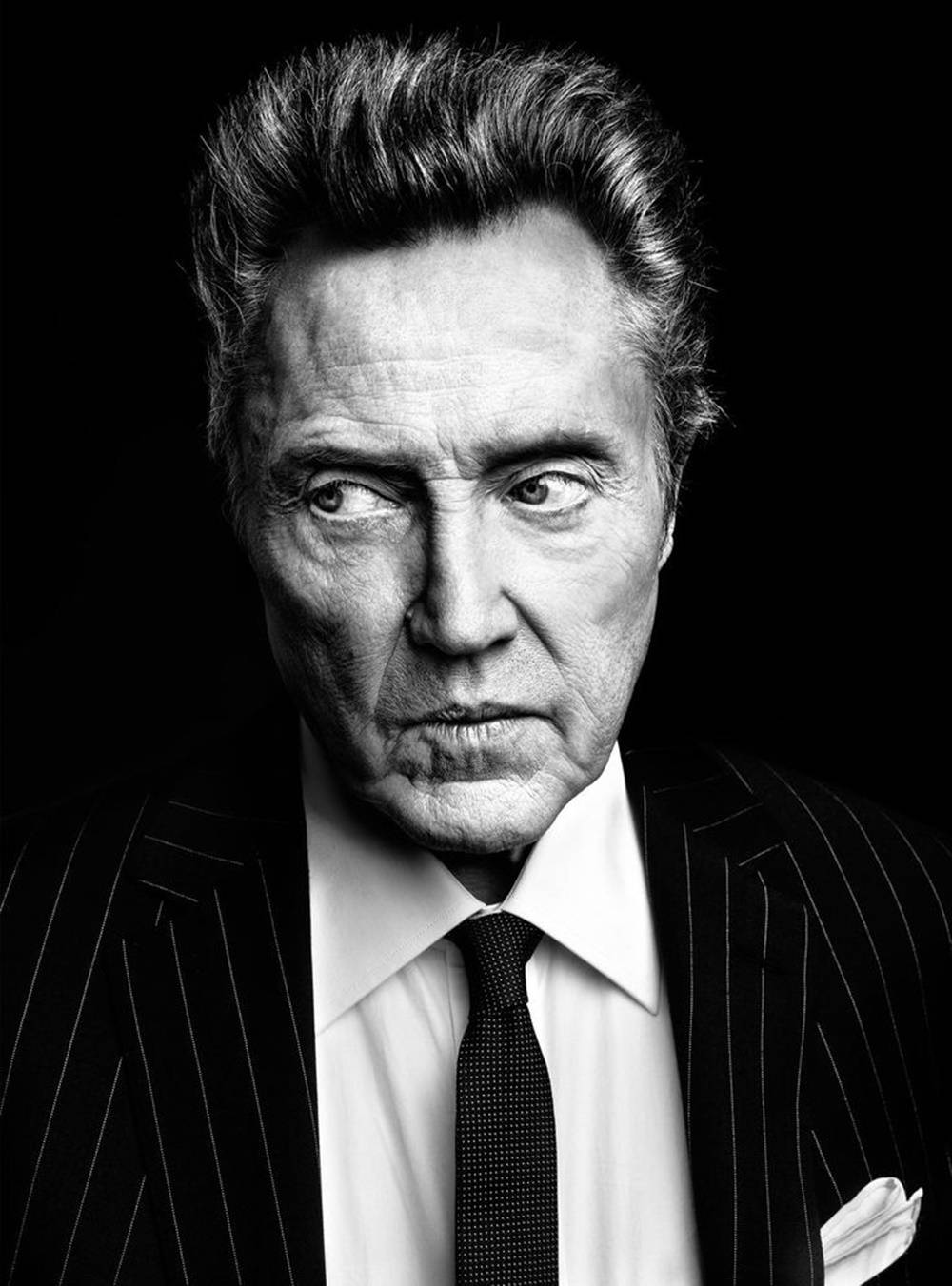 Christopher Walken Black And White Wallpaper