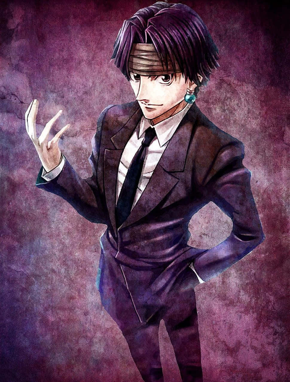 Chrollo Lucilfer Grunge Art Wallpaper