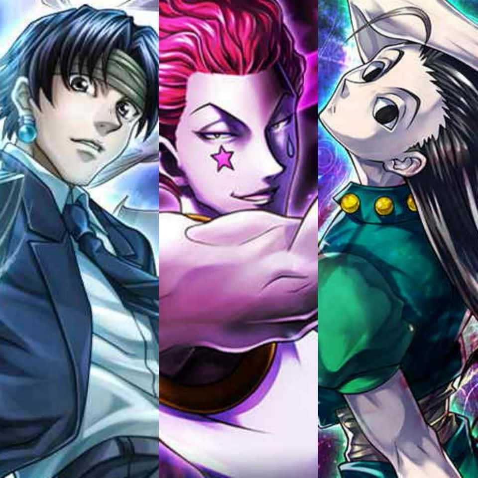 Chrollo Lucilfer, Hisoka, And Illumi Wallpaper