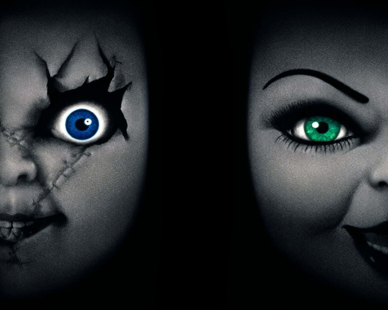 “chucky And Tiffany - United In Horror” Wallpaper