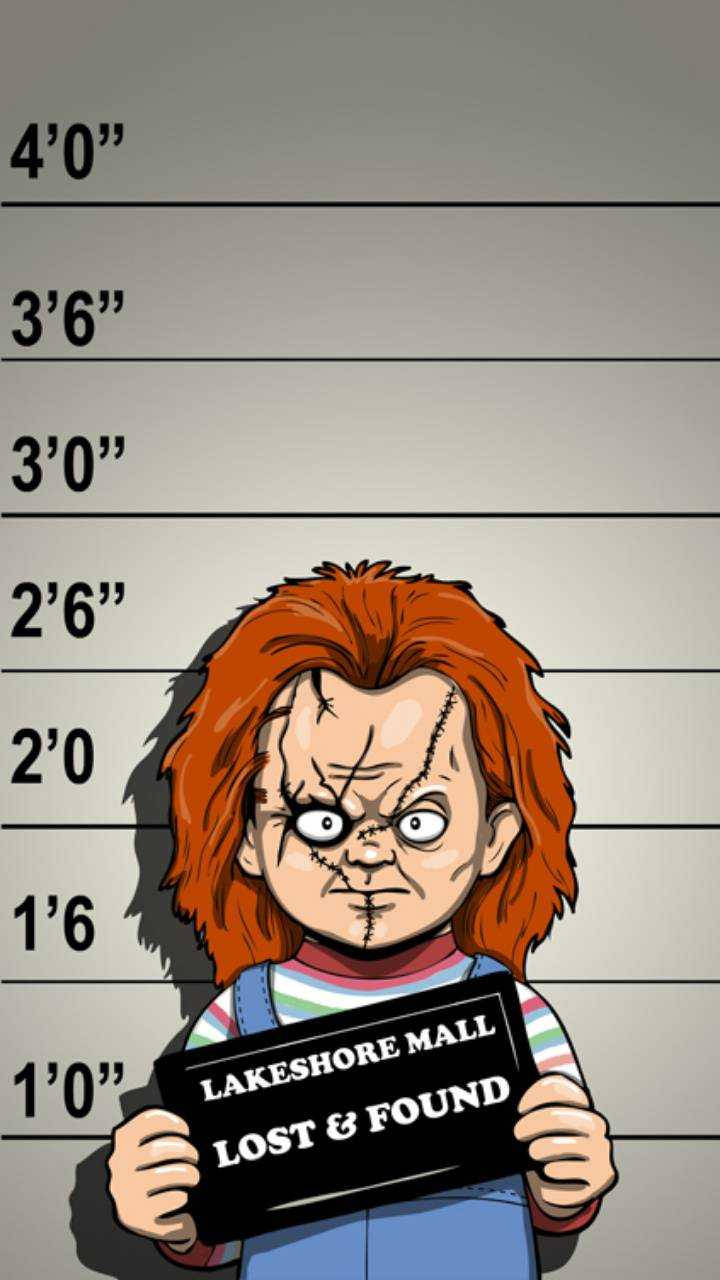 Chucky Mug Shot Digital Art Wallpaper