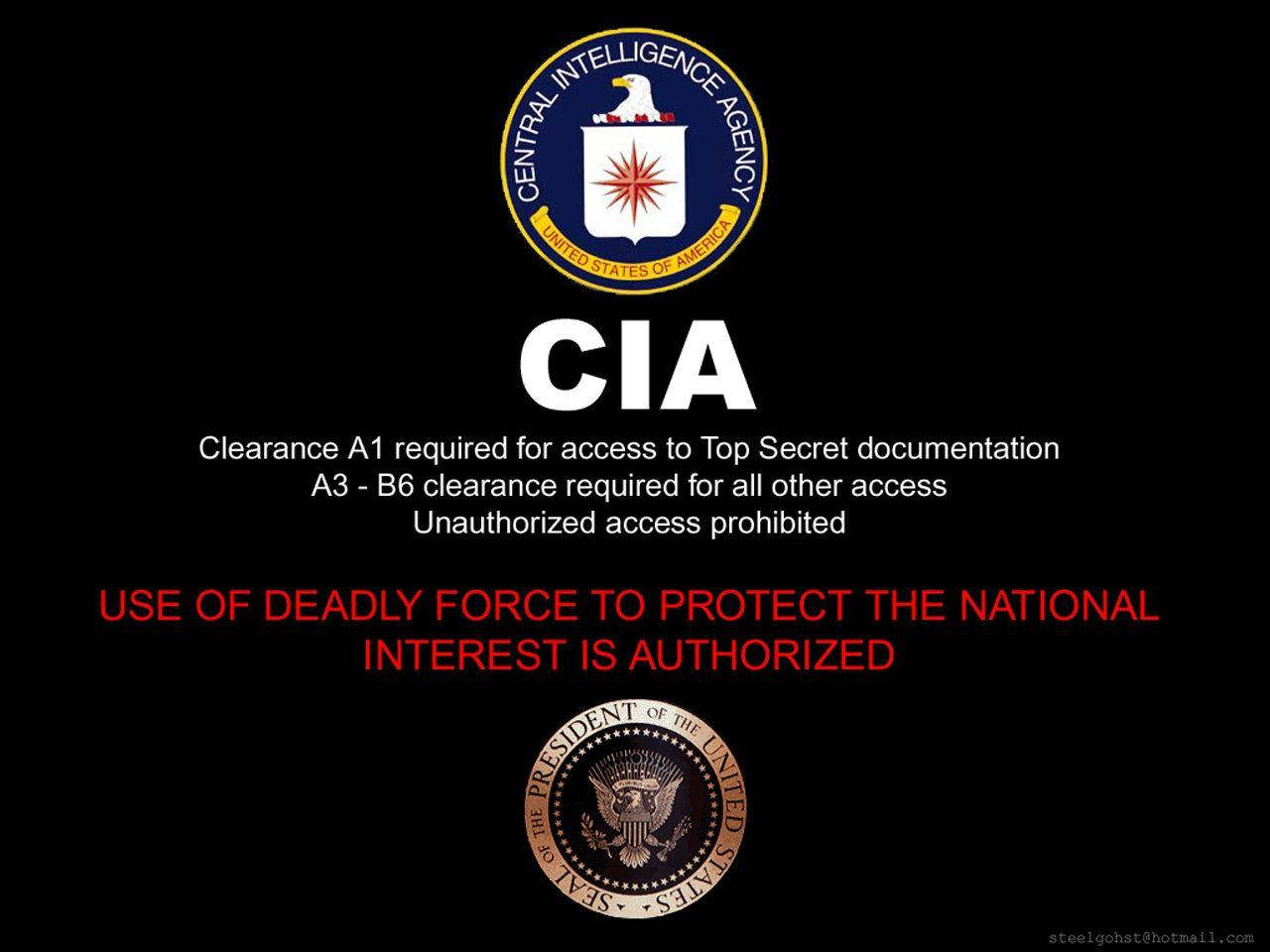 Cia Logo With President Seal Wallpaper