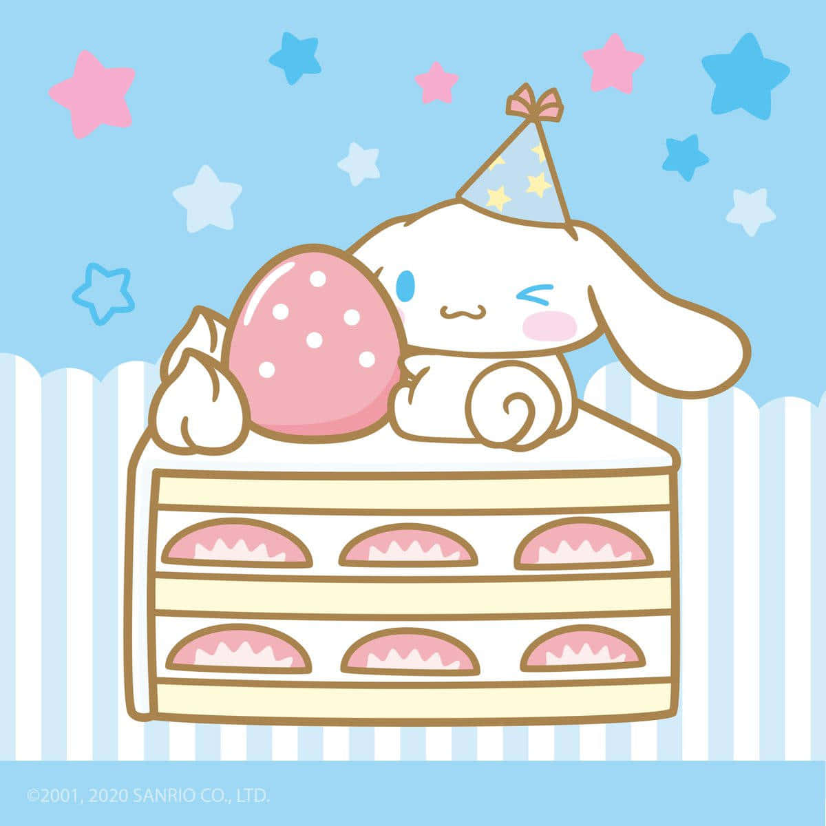 Cinnamoroll Sanrio On Top Of Bread Stand Wallpaper