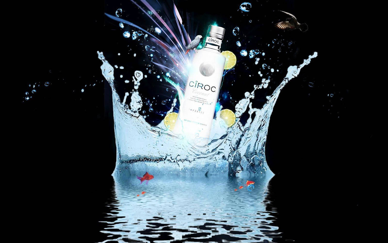 Ciroc French Vodka Coconut Edition - Unleash The Taste Of Luxury Wallpaper