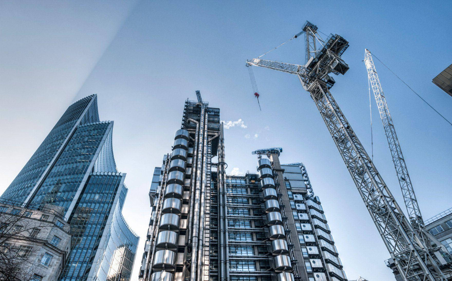 Cityscape Construction View From Above Wallpaper