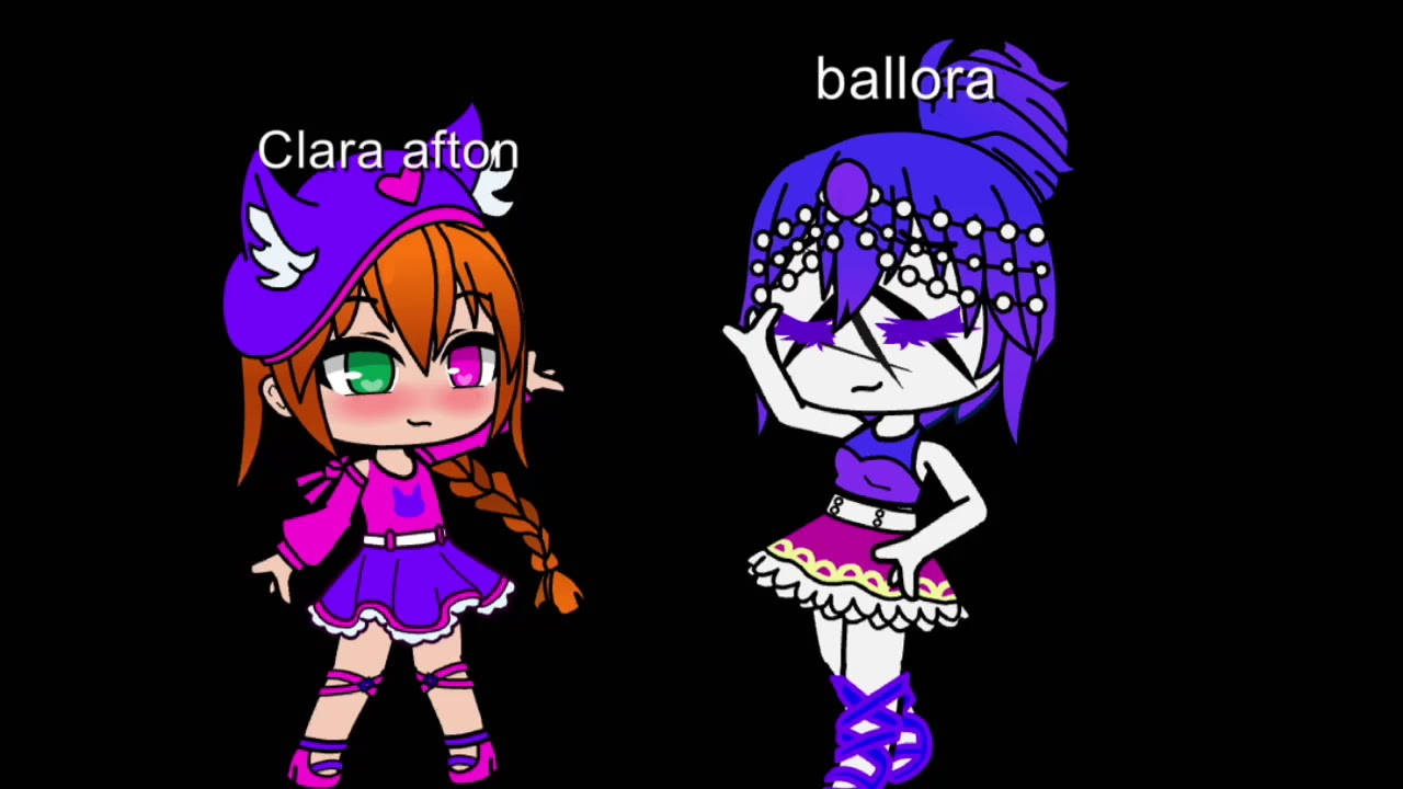 Clara Afton X Ballora Gacha Design Wallpaper